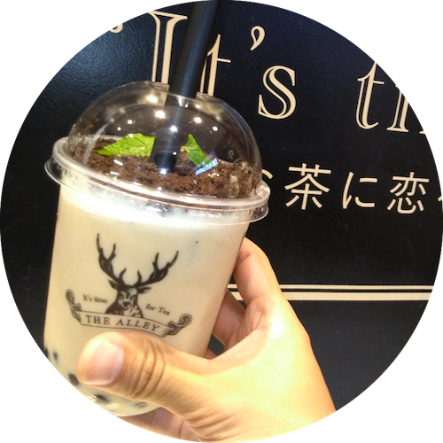 盆栽ミルクティー画像